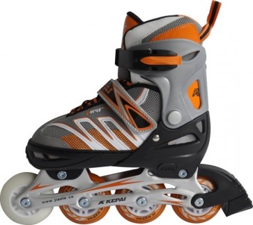 Роликовые коньки раздвижные KEPAI F1-K02-OR / (38-41) оранжевый