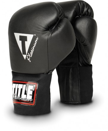 Боксерские тренировочные перчатки TITLE Platinum
