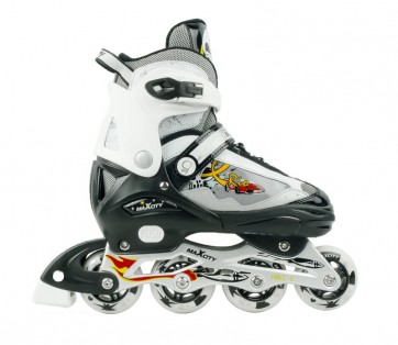 Детские роликовые коньки раздвижные RIO BLACK / (33-36)