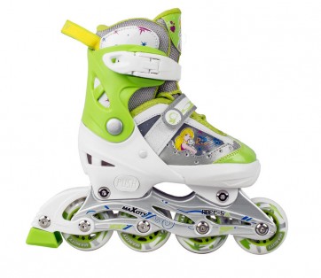 Детские роликовые коньки раздвижные RIO GREEN / (33-36)