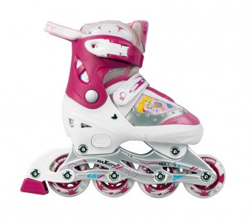 Детские роликовые коньки раздвижные RIO PINK / (33-36)
