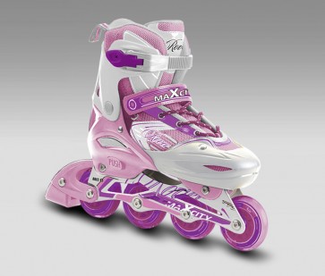 Детские роликовые коньки раздвижные ROVER PINK / (34-37)