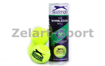 Мяч для большого тенниса SLAZENGER (3шт) 340884 WIMBLEDON