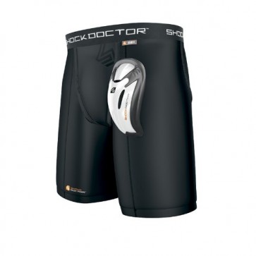 Компрессионные шорты и ракушка SHOCK DOCTOR Compression Shorts with Flex Cup