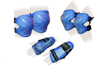 Защита спорт. наколенники, налокот., перчатки детские ZEL SK-4679B LUX