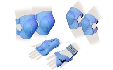 Защита спорт. наколенники, налокот., перчатки детские ZEL SK-4684B ENJOYMENT