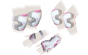 Защита спорт. наколенники, налокот., перчатки для взрослых ZEL SK-4677P-M GRACE