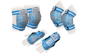 Защита спорт. наколенники, налокот., перчатки детские ZEL SK-4678BL CANDY
