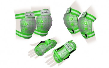 Защита спорт. наколенники, налокот., перчатки детские ZEL SK-4678G CANDY