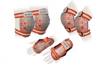 Защита спорт. наколенники, налокот., перчатки детские ZEL SK-4678OR CANDY