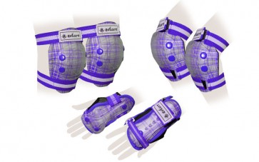 Защита спорт. наколенники, налокот., перчатки детские ZEL SK-4678V CANDY