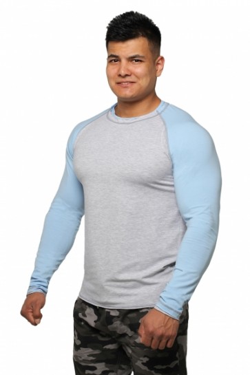 Реглан Long Sleeve BERSERK grey/light blue