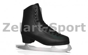 Коньки фигурные черные PVC TG-FO333B-42