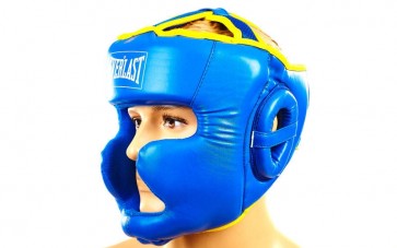 Шлем боксерский с полной защитой PU ELAST BO-6001