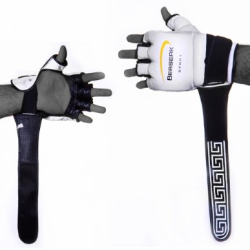 Перчатки для смешаных единоборств 4 oz LEGACY black/blu/white