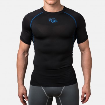 Компрессионная футболка Peresvit Air Motion Compression Short Sleeve T-Shirt Black Blue
