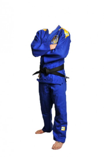 Кимоно для дзюдо "Professional" IJF Green Hill (синее) 2015