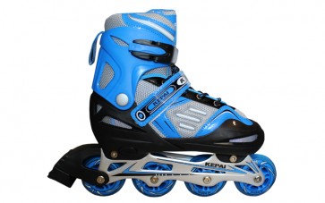 Роликовые коньки раздвижные KEPAI F1-A1-BL / (38-41) синий