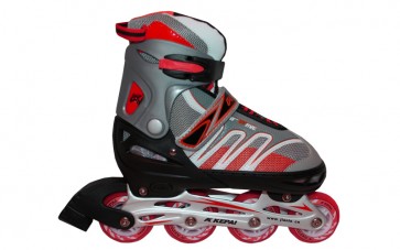 Роликовые коньки раздвижные KEPAI F1-K02-R / (38-41) красный