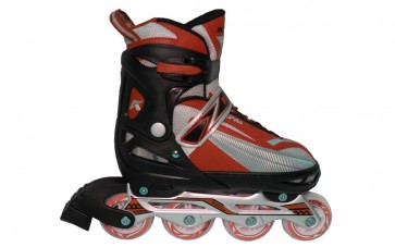 Роликовые коньки раздвижные KEPAI F1-K03-R / (38-41) красный