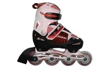 Роликовые коньки раздвижные KEPAI F1-K08-R / (38-41) красный