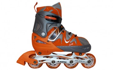 Роликовые коньки раздвижные KEPAI F1-K09-OR / (38-41) оранжевый