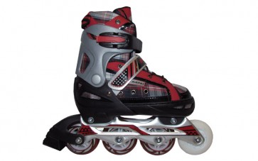 Роликовые коньки раздвижные KEPAI F1-S2-R / (38-41) красный
