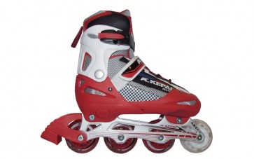 Роликовые коньки раздвижные KEPAI F1-S4-R / (38-41) красный