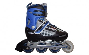 Роликовые коньки раздвижные KEPAI F1-S4-BL / (38-41) синий