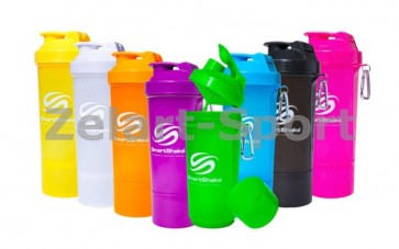 Шейкер 2-х камерный для спортивного питания SMART SHAKER SLIM FI-5054
