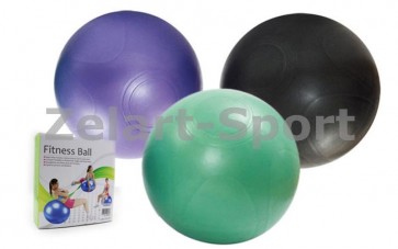 Мяч для фитнеса (фитбол) PS гладкий 65 см GB-300(65)