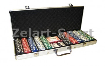 Покерный набор в алюм. кейсе-500 IG-2115