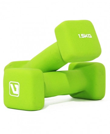 Гантели неопреновые LiveUp SQUARE HEAD 2х1,5 кг