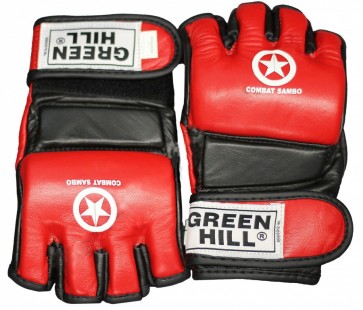 Перчатки MMA COMBAT SAMBO GREEN HILL (кожзам)