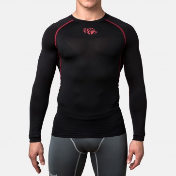 Компрессионная футболка Peresvit Air Motion Compression Long Sleeve T-Shirt Black Red