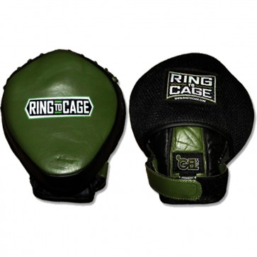 Мини-лапы для бокса RING TO CAGE GelTech Mini Punch Mitt - Safety Cover пара