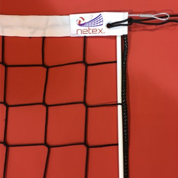 Волейбольная сетка Netex PP/b-3 с тросом и антеннами SI 0008 (черная)