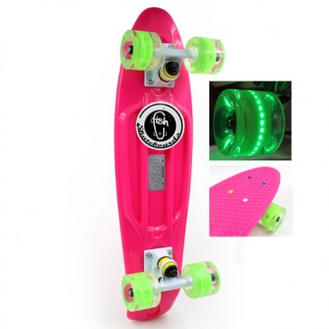 Скейт Penny Board LED Wheels Point Fish SK-406-2