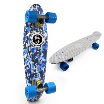 Скейт Penny Board CAMO BLUE FISH SK-4444-1
