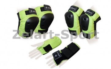 Защита спорт. наколенники, налокот., перчатки для взрослых ZEL SK-4680G-M METROPOLIS