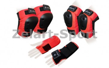 Защита спорт. наколенники, налокот., перчатки для взрослых ZEL SK-4680R-M METROPOLIS