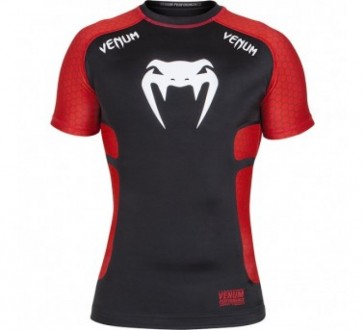 Рашгард Venum Absolute Short Sleeves Black Red