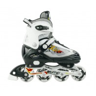 Детские роликовые коньки раздвижные RIO BLACK / (25-28)