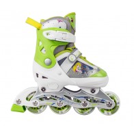 Детские роликовые коньки раздвижные RIO GREEN / (25-28)