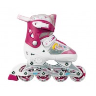 Детские роликовые коньки раздвижные RIO PINK / (29-32)