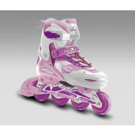 Детские роликовые коньки раздвижные ROVER PINK / (34-37)