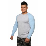 Реглан Long Sleeve BERSERK grey/light blue