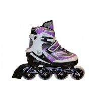 Роликовые коньки раздвижные ZEL Z-5102V фиолетовый