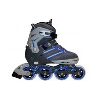 Роликовые коньки раздвижные ZEL Z-803B / (34-37) синий