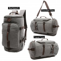Спортивная сумка-рюкзак BAOSHA HB-26 3-Ways Vintage Canvas Men Holdall Weekend Travel Duffel Bag
